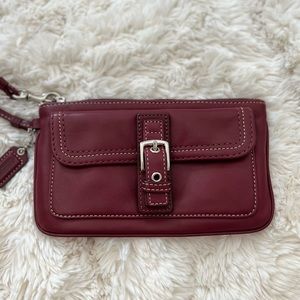 Coach Leather Wristlet